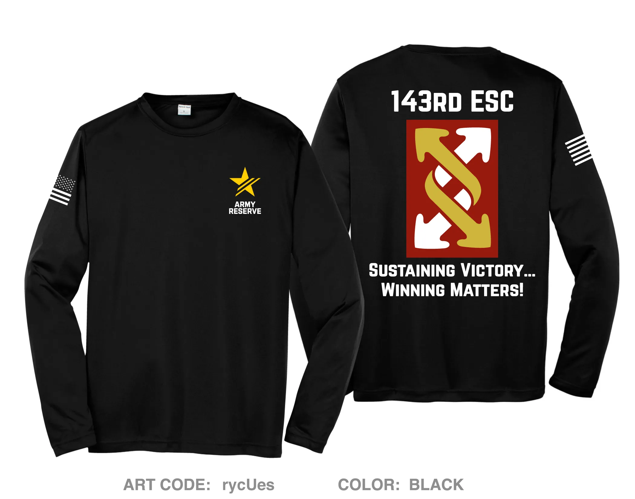 143rd ESC Hi-Tech Performance Unisex LS Tee - rycUes