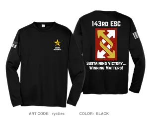 143rd ESC Hi-Tech Performance Unisex LS Tee - rycUes