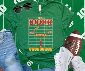 2024 DOINK WINS THE DIVISION FOOTBALL FIELD GREEN TEE (FINAL SALE)