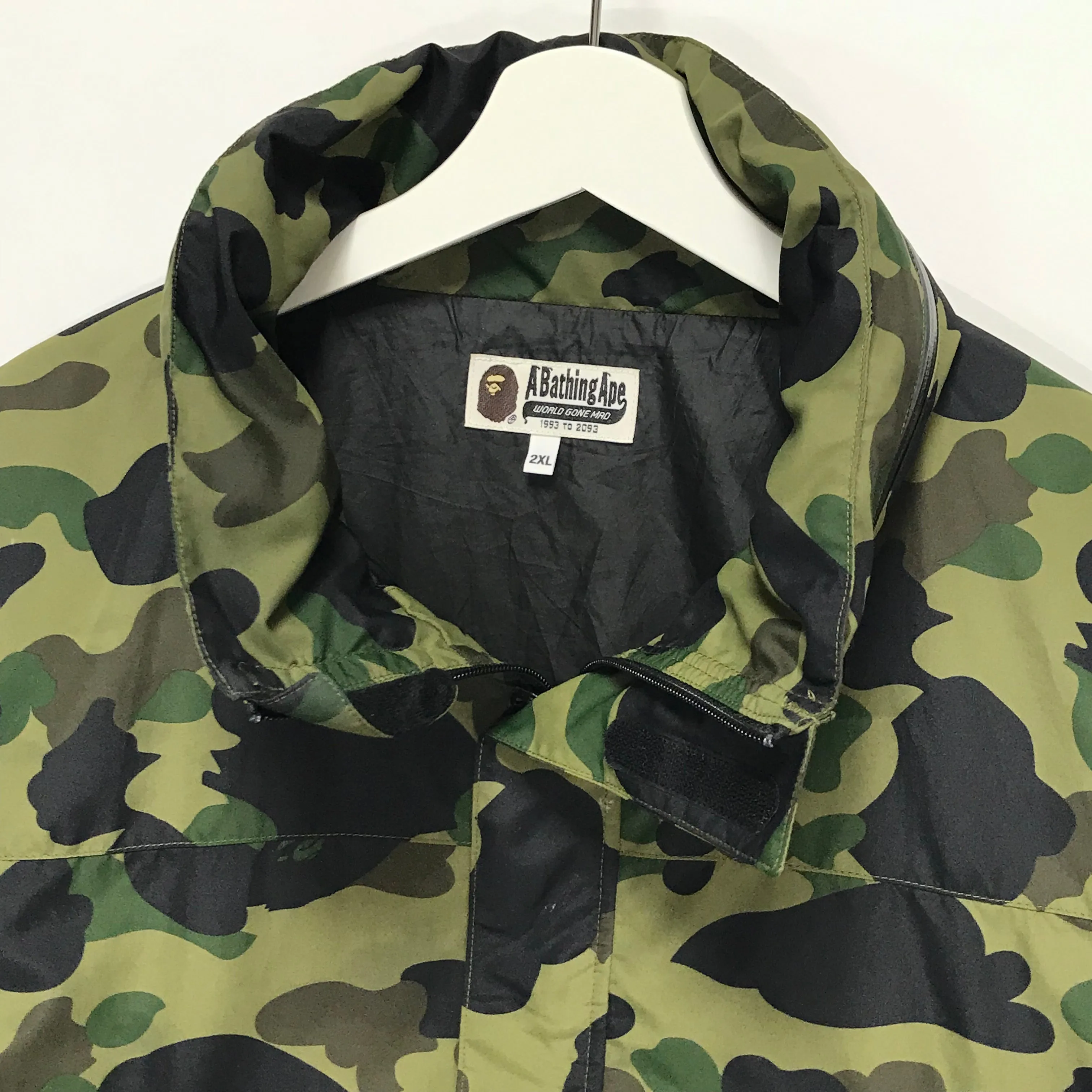 [2XL] A Bathing Ape Bape 1st Camo Nylon Zip Up Jacket