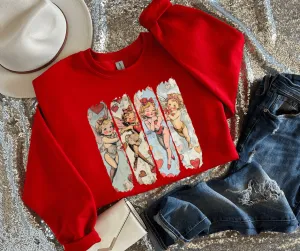 4 Cupid Angels Red Tee or Sweatshirt