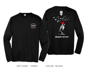 4th QM TADC (A) Jumpmaster Hi-Tech Performance Unisex LS Tee - 77RtPA