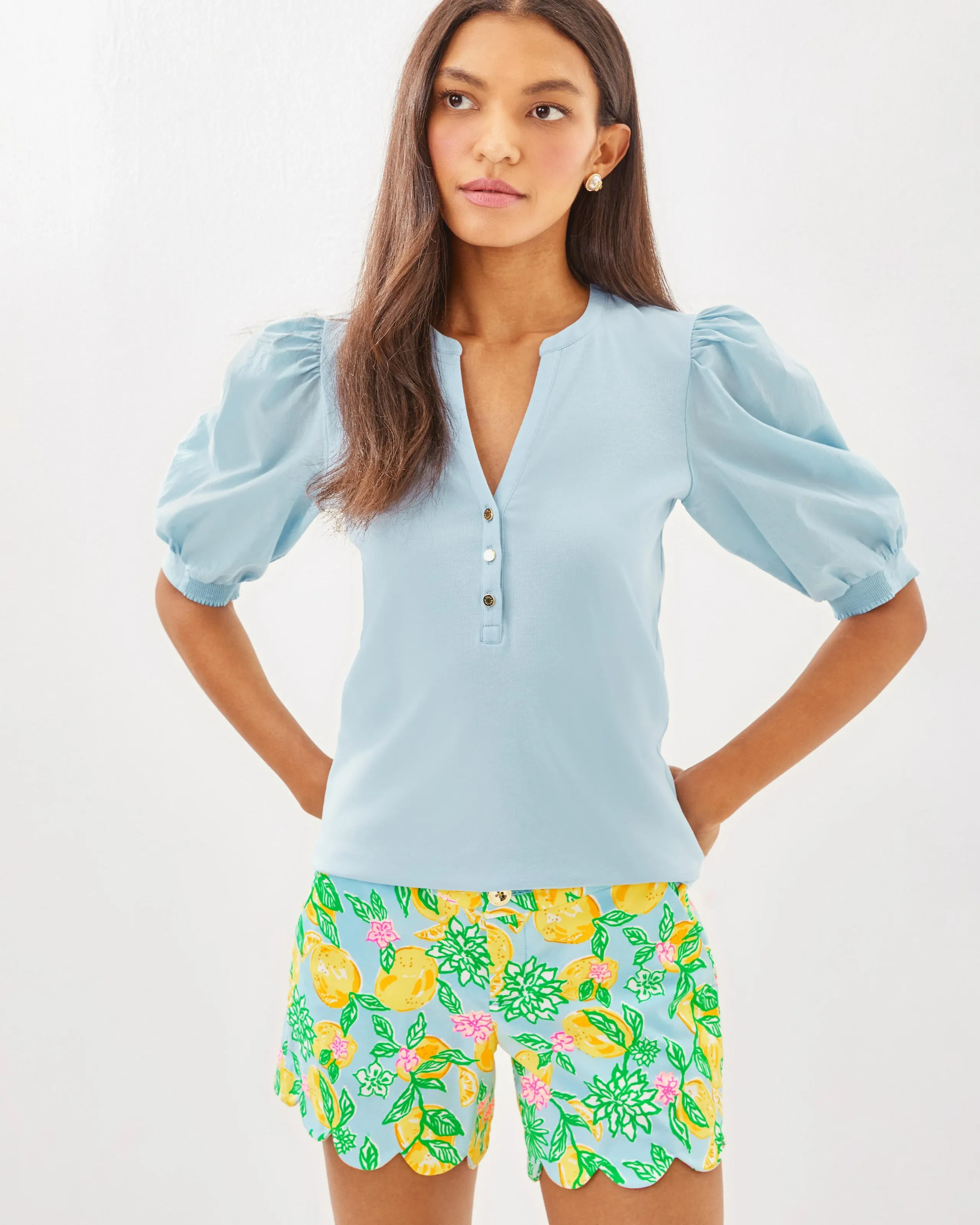 5" Buttercup Low Rise Stretch Short - Bluette Make Lemonade