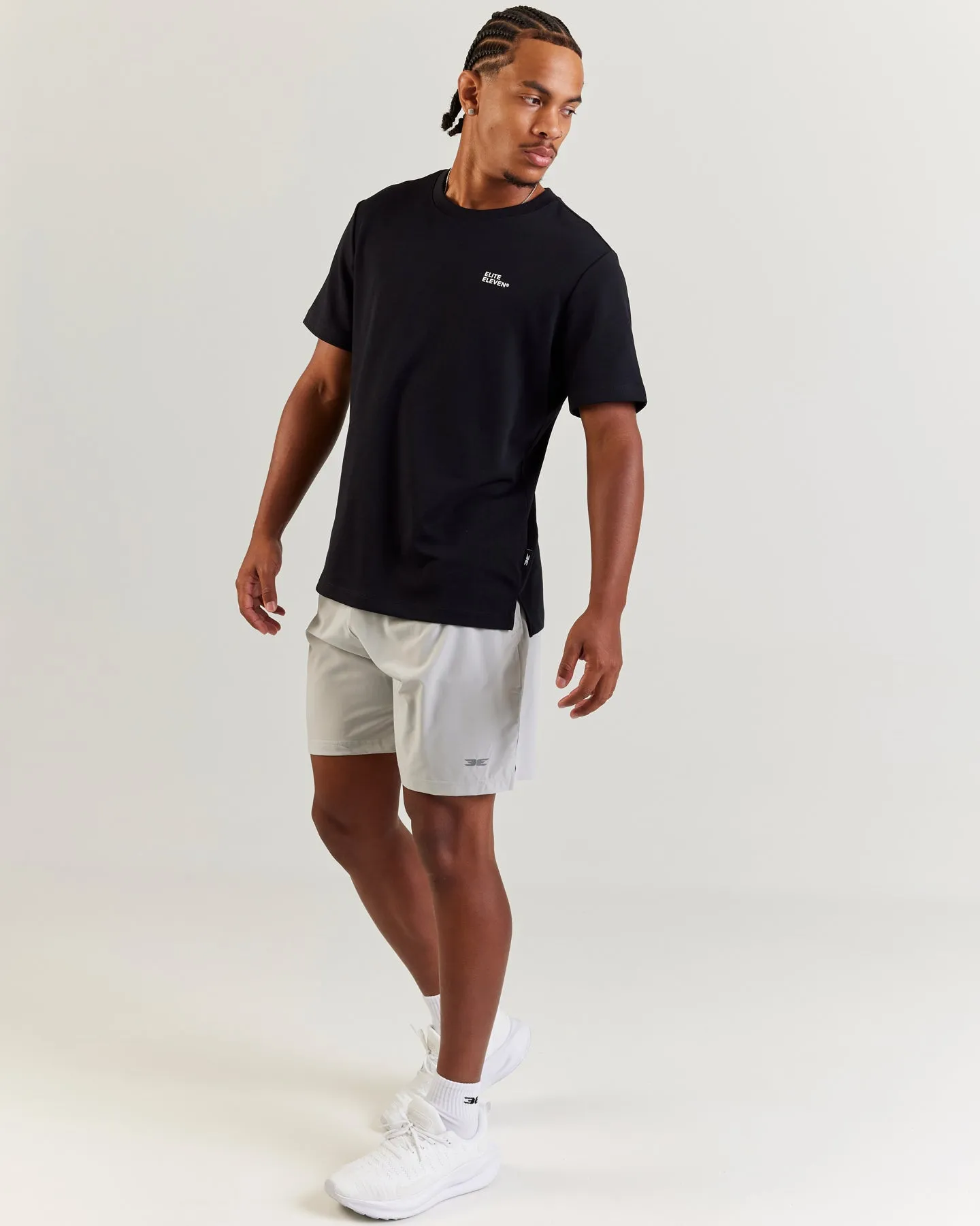 7" Elite Aero Shorts - Light Grey