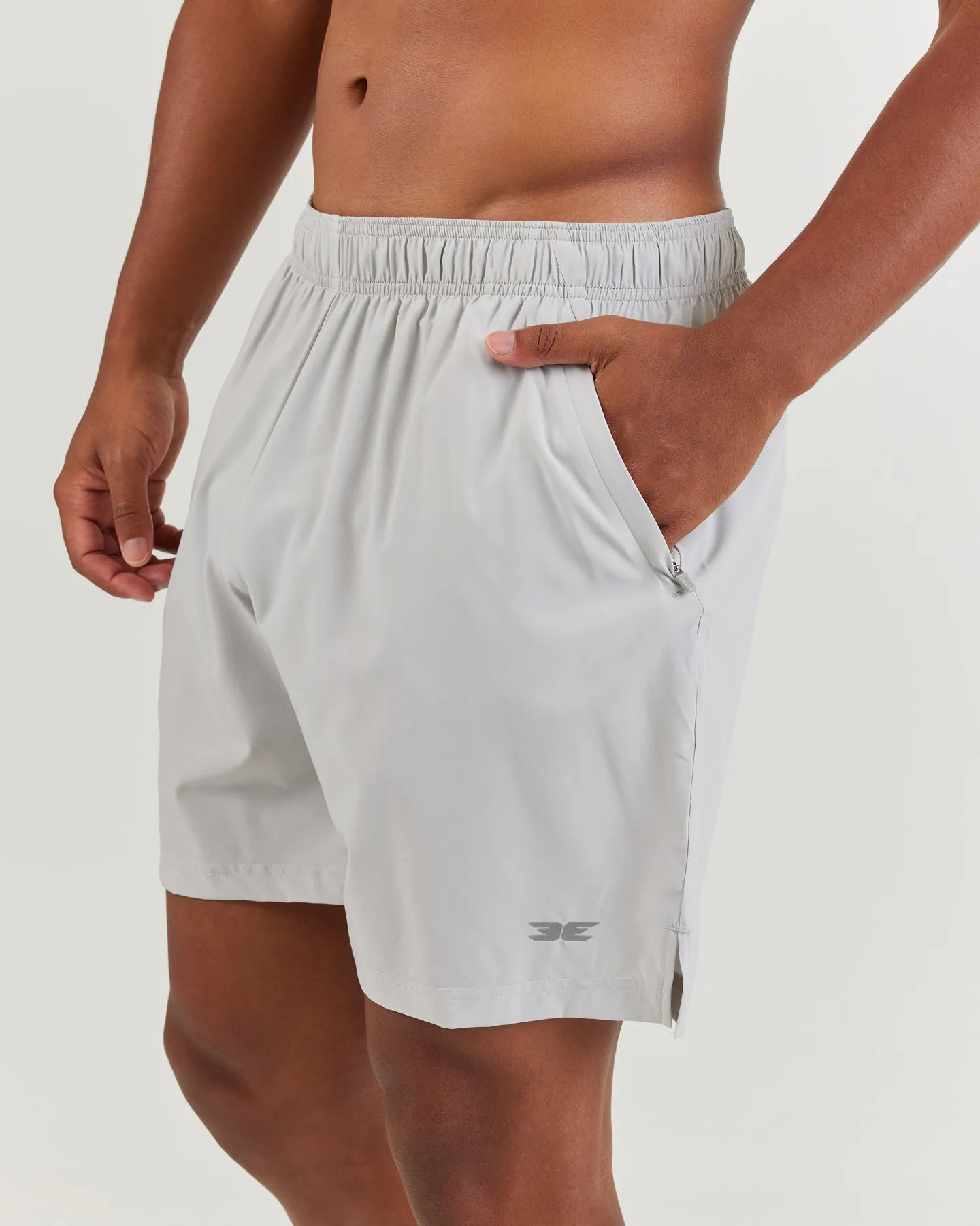 7" Elite Aero Shorts - Light Grey