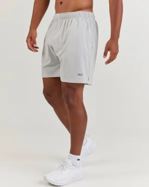 7" Elite Aero Shorts - Light Grey
