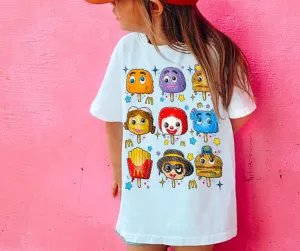 90s Fast Food Ice Cream Friends White Tee