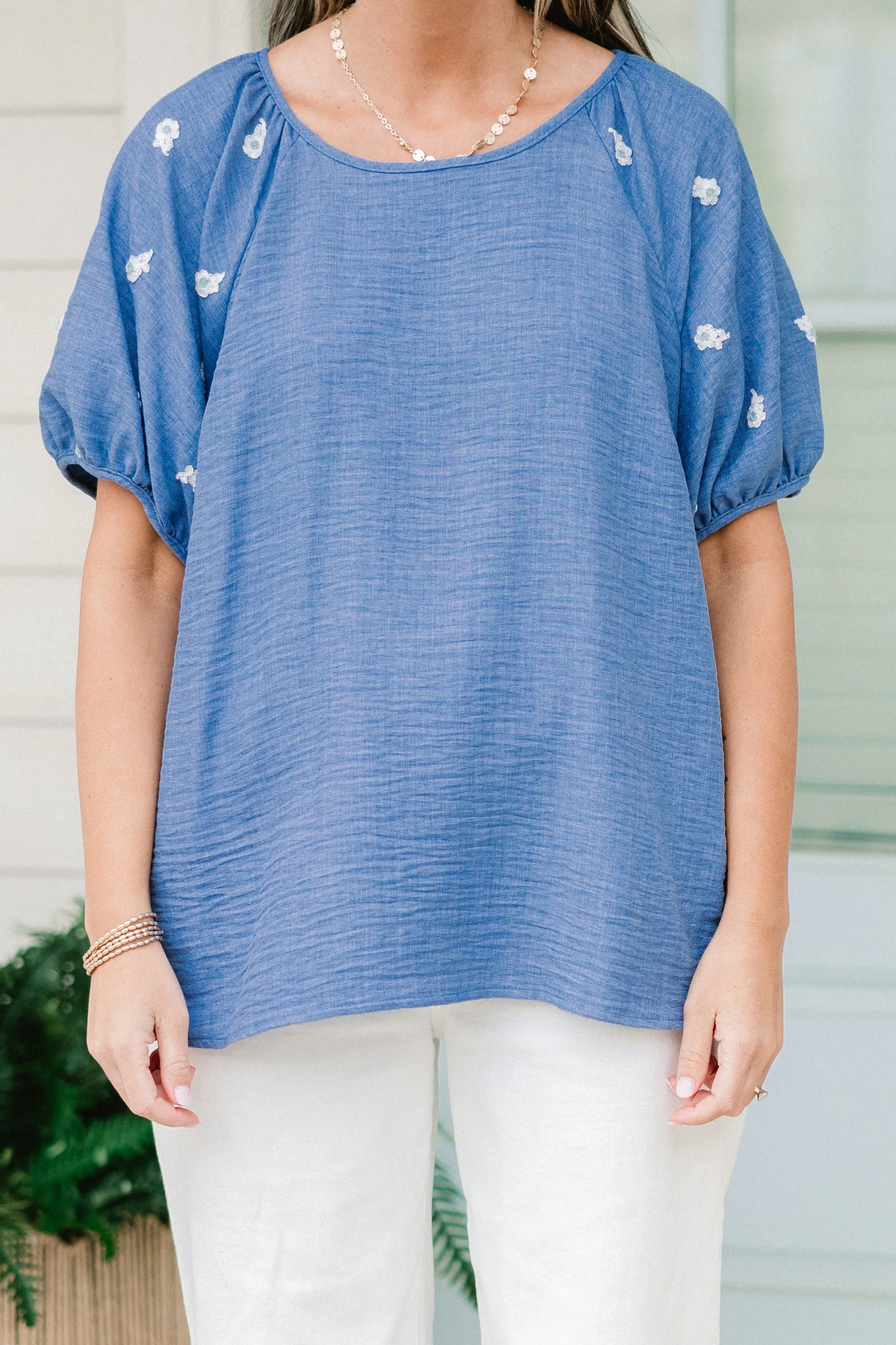 Acts Of Grace Top, Blue