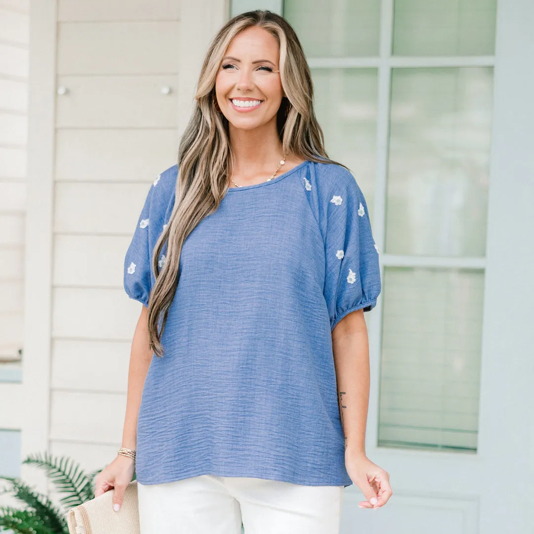 Acts Of Grace Top, Blue
