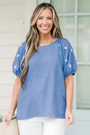 Acts Of Grace Top, Blue