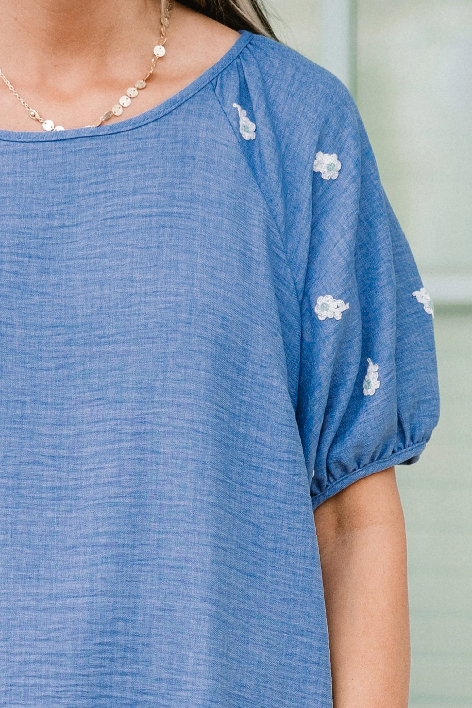 Acts Of Grace Top, Blue