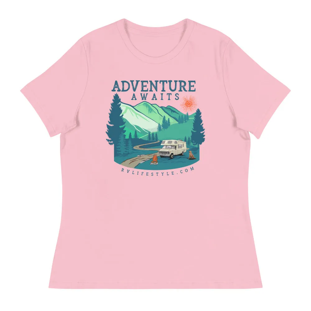 Adventure Awaits - Women's Relaxed T-Shirt - ORDER SIZE UP