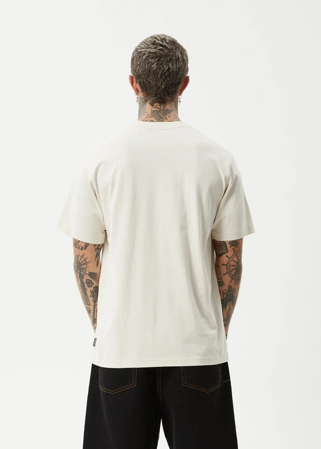 Afends Carpet Ride Recycled Retro Fit Tee MOON BEAM