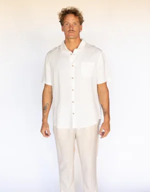 After Hours Linen Shirt - Cream