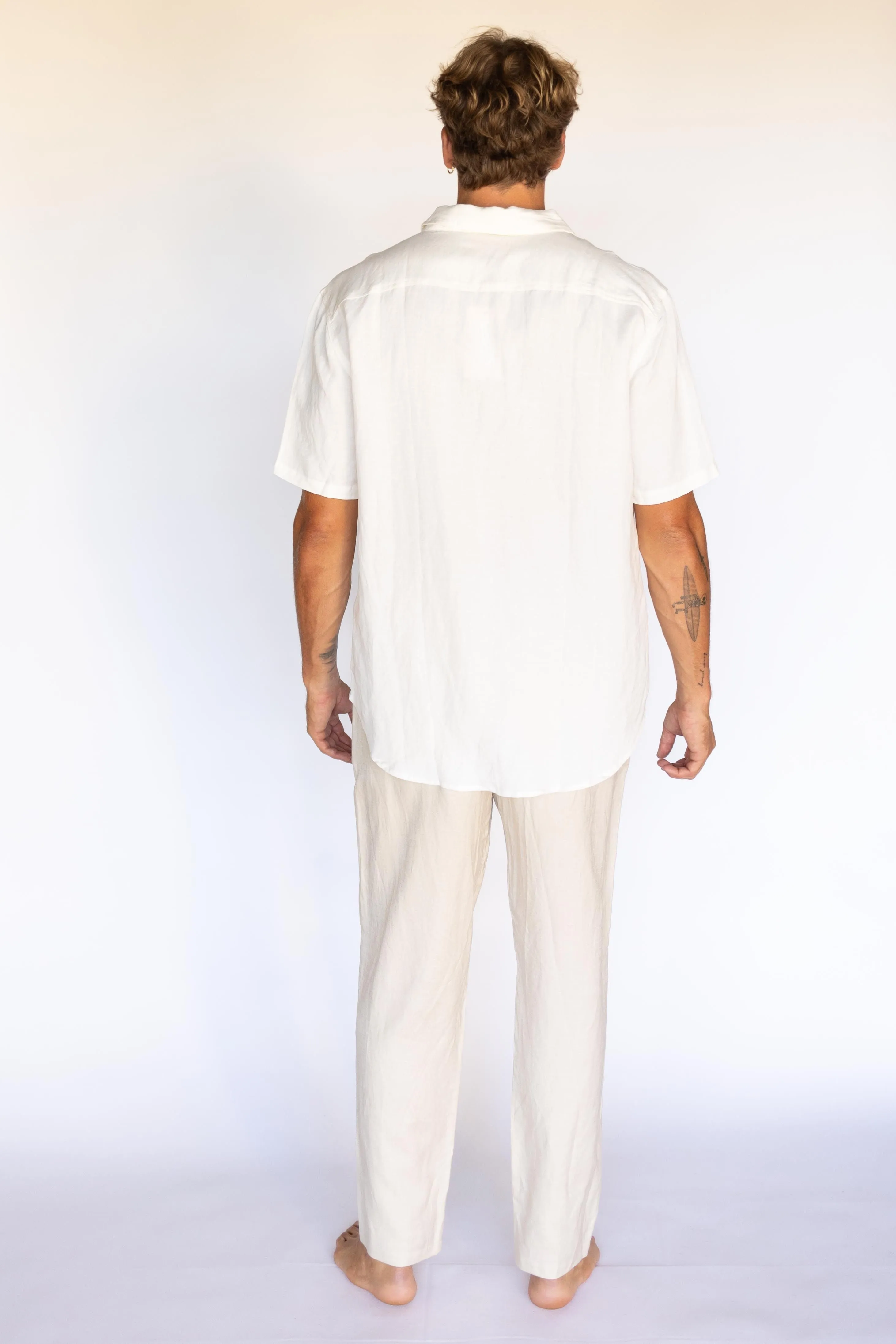 After Hours Linen Shirt - Cream