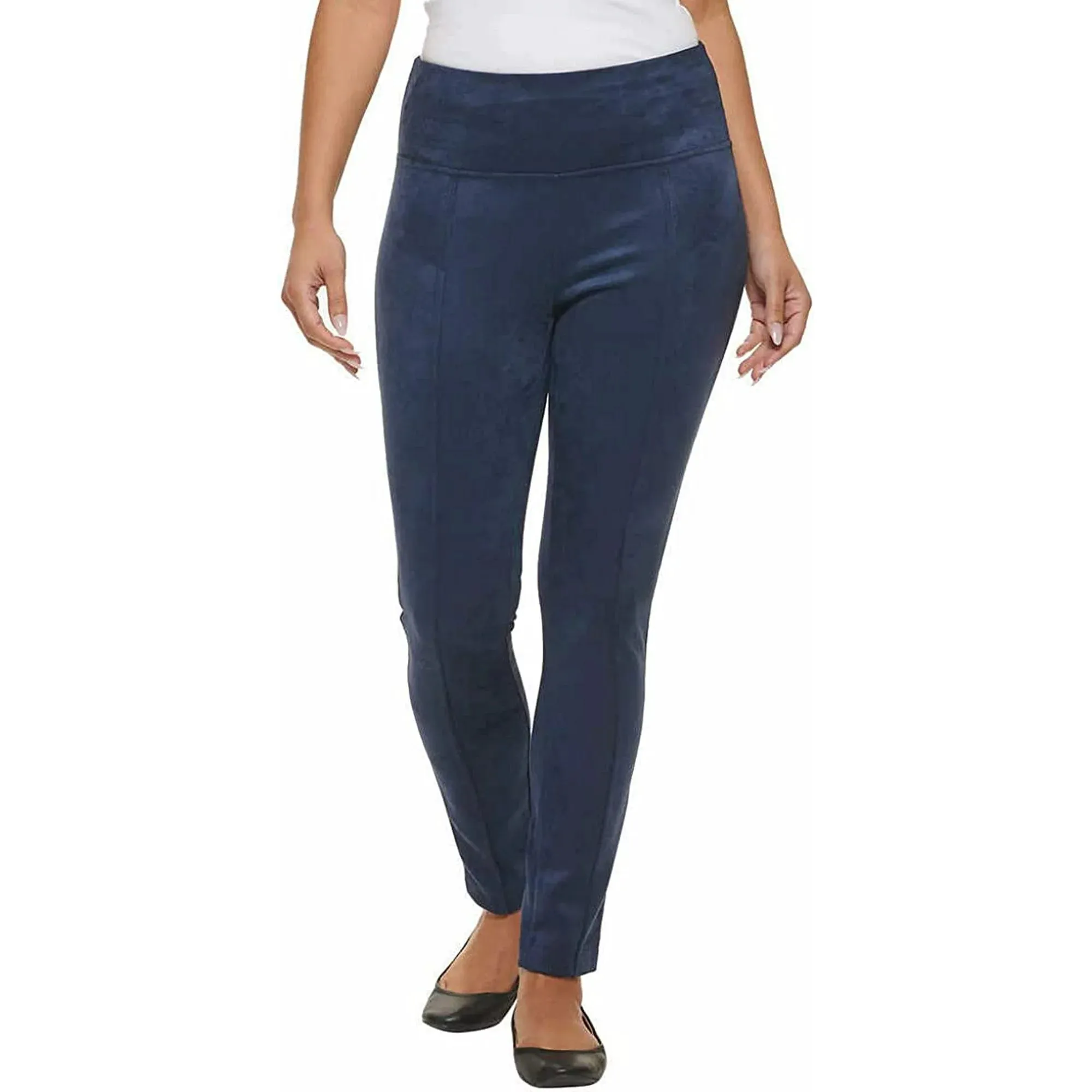 Andrew Marc Super Soft Stretch Faux Suede Pull On Pant for Women