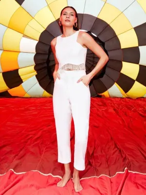 Angelic Set White Top & Pants