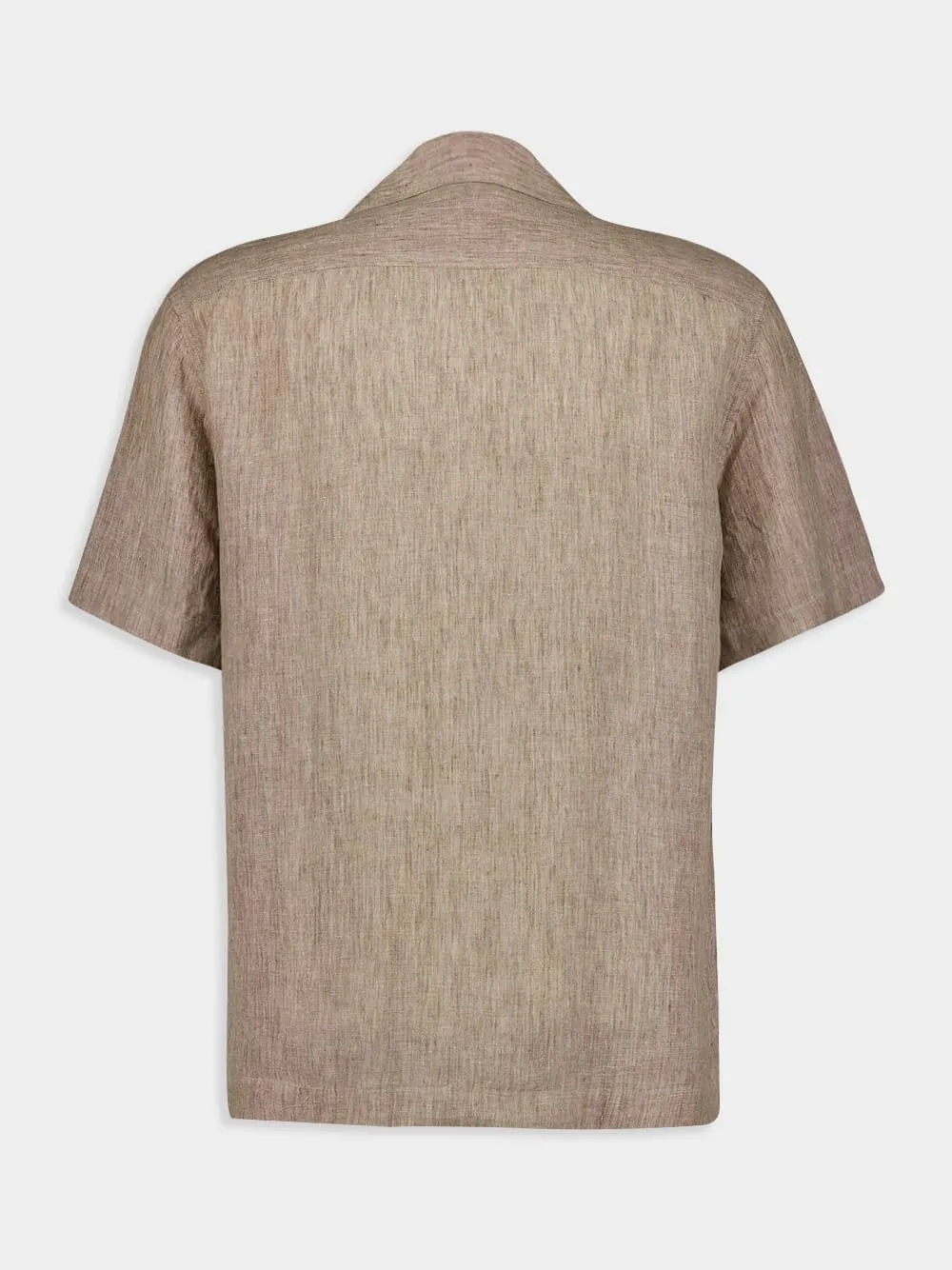 Angelo Relaxed Truffle Linen Shirt