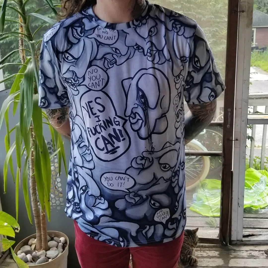 “Anxiety” sublimated tees