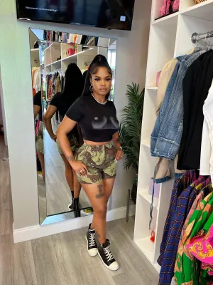Army Girl shorts