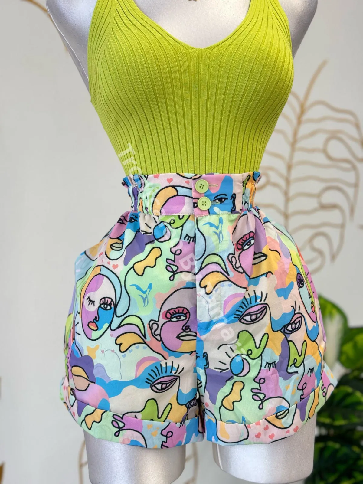 Artsy Faces Shorts