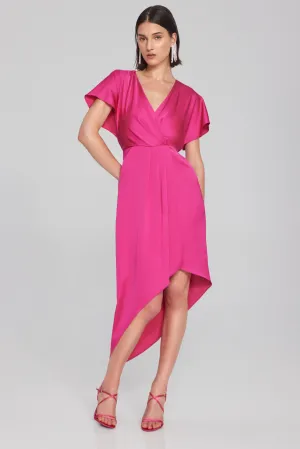 Asymmetrical Flowy Wrap Dress