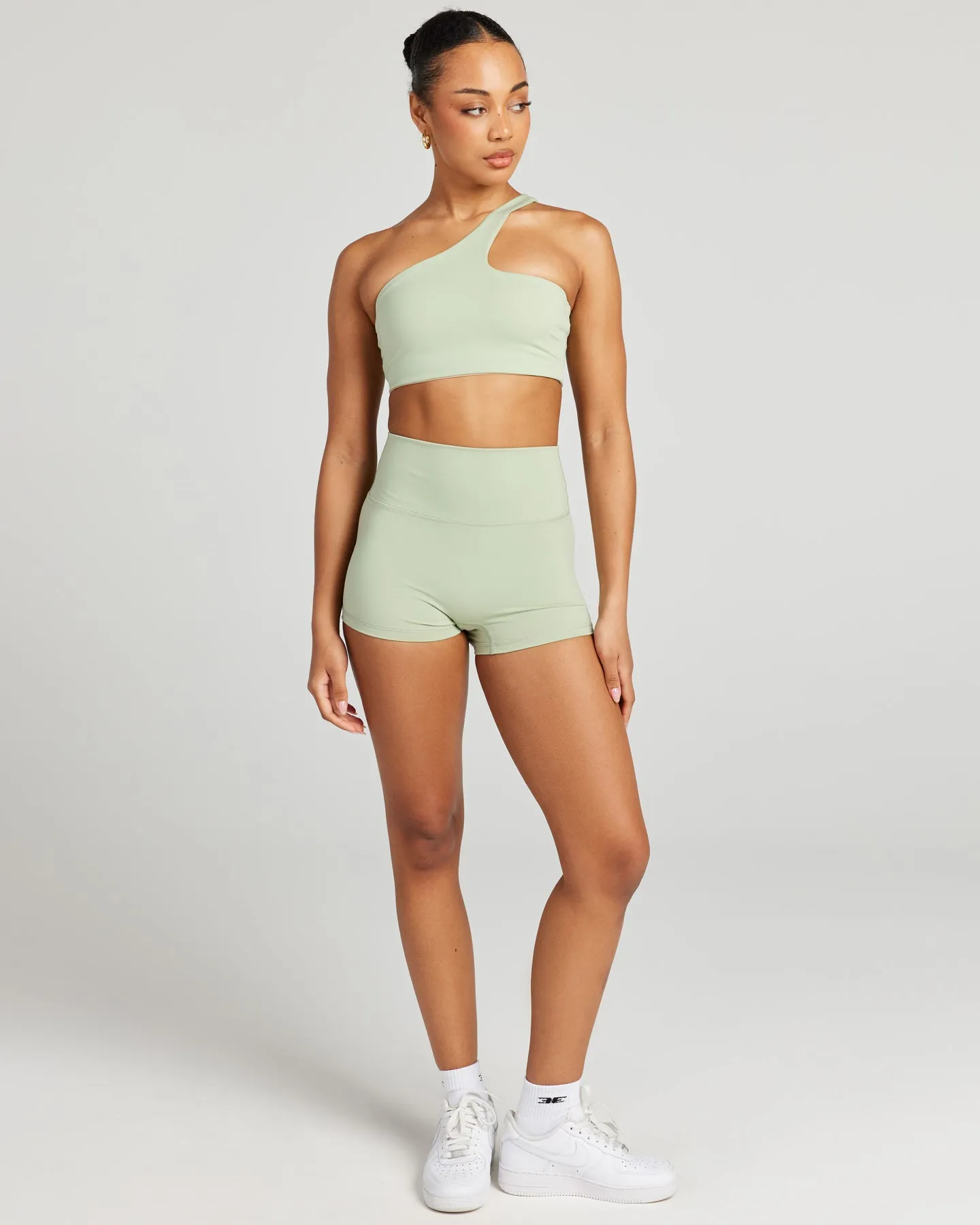 Aura SF Micro Shorts - Light Sage