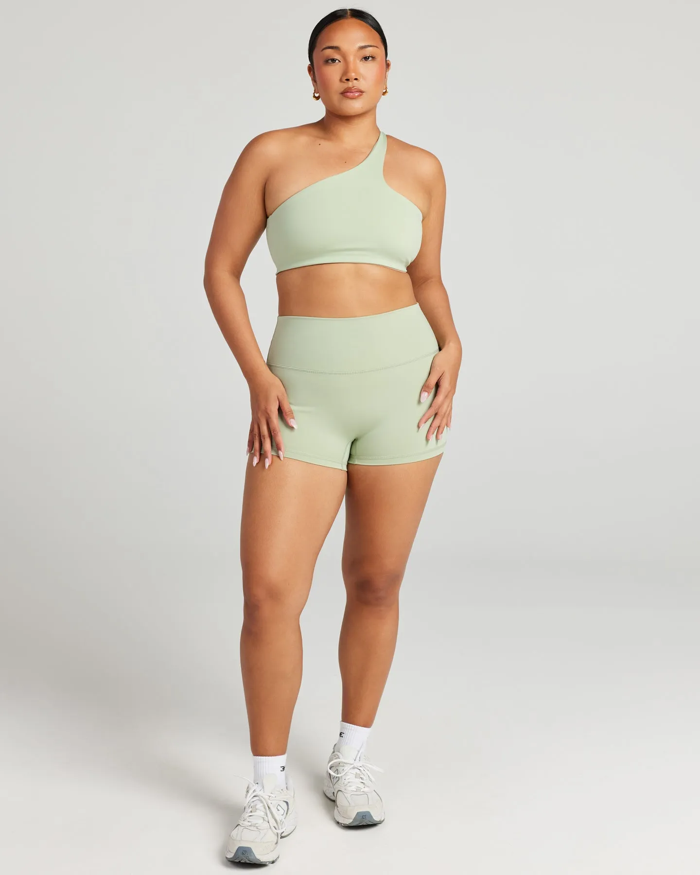 Aura SF Micro Shorts - Light Sage