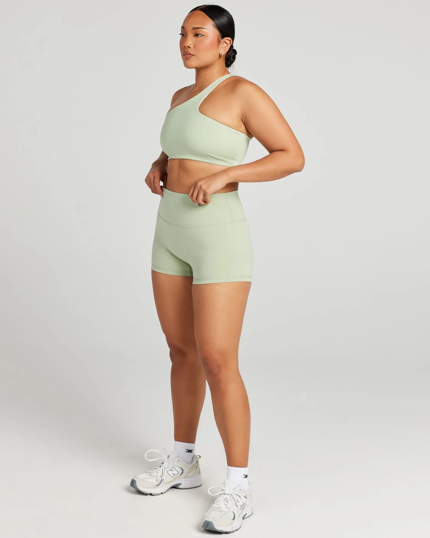 Aura SF Micro Shorts - Light Sage