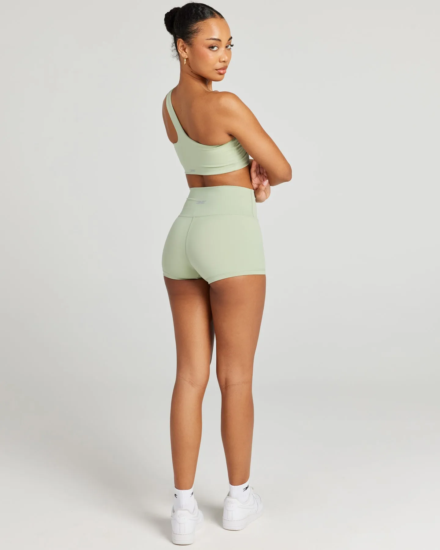 Aura SF Micro Shorts - Light Sage
