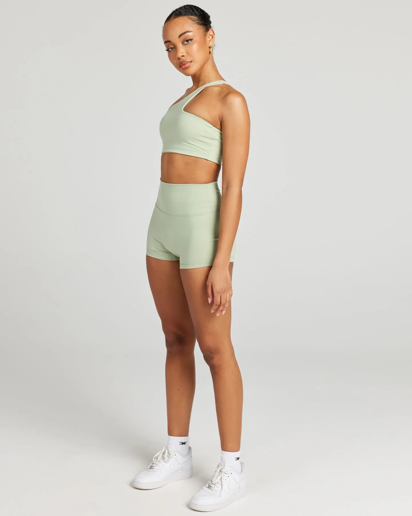 Aura SF Micro Shorts - Light Sage