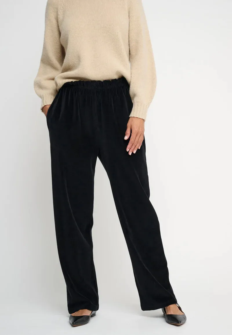 Aurora pants velvet - Black