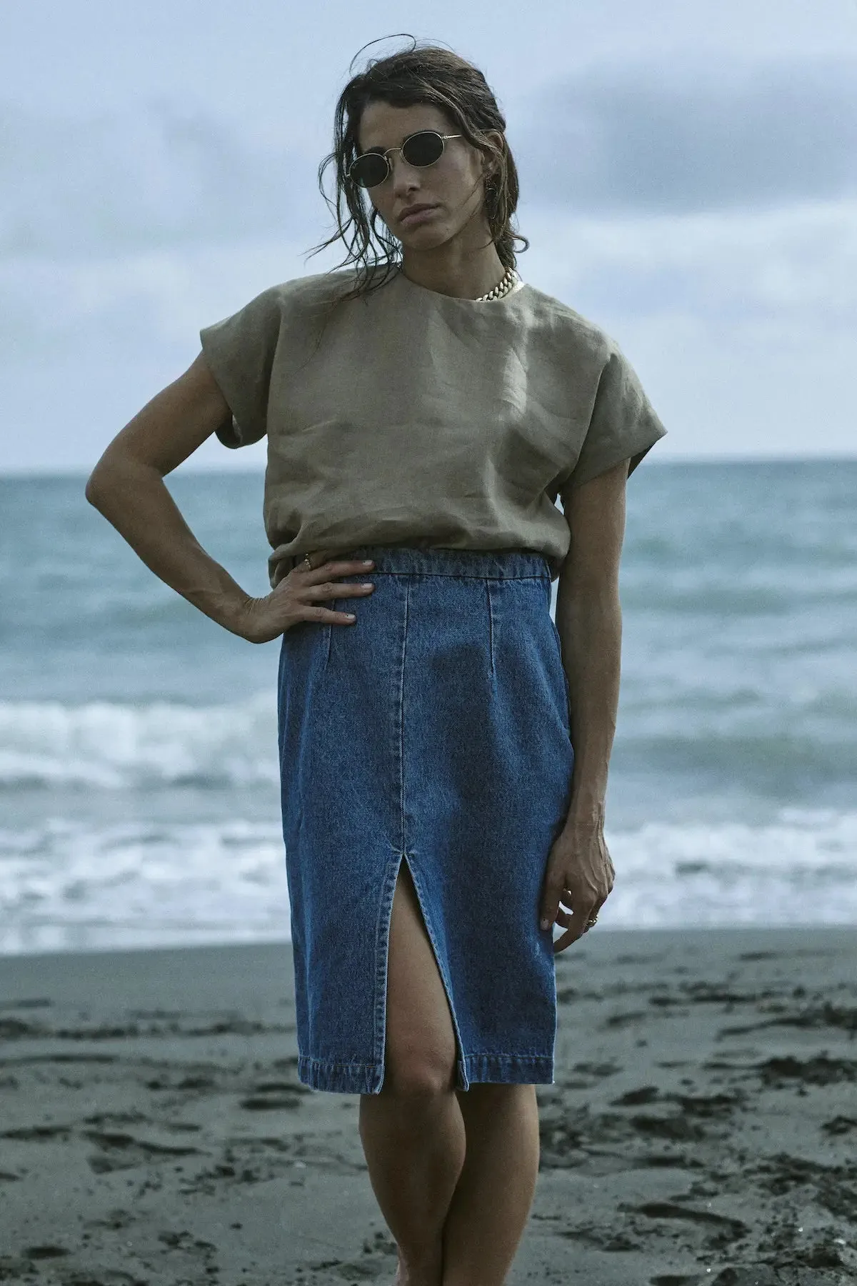 Ava Linen Top