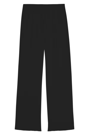 Baby Rib Scallop Pant in Jet