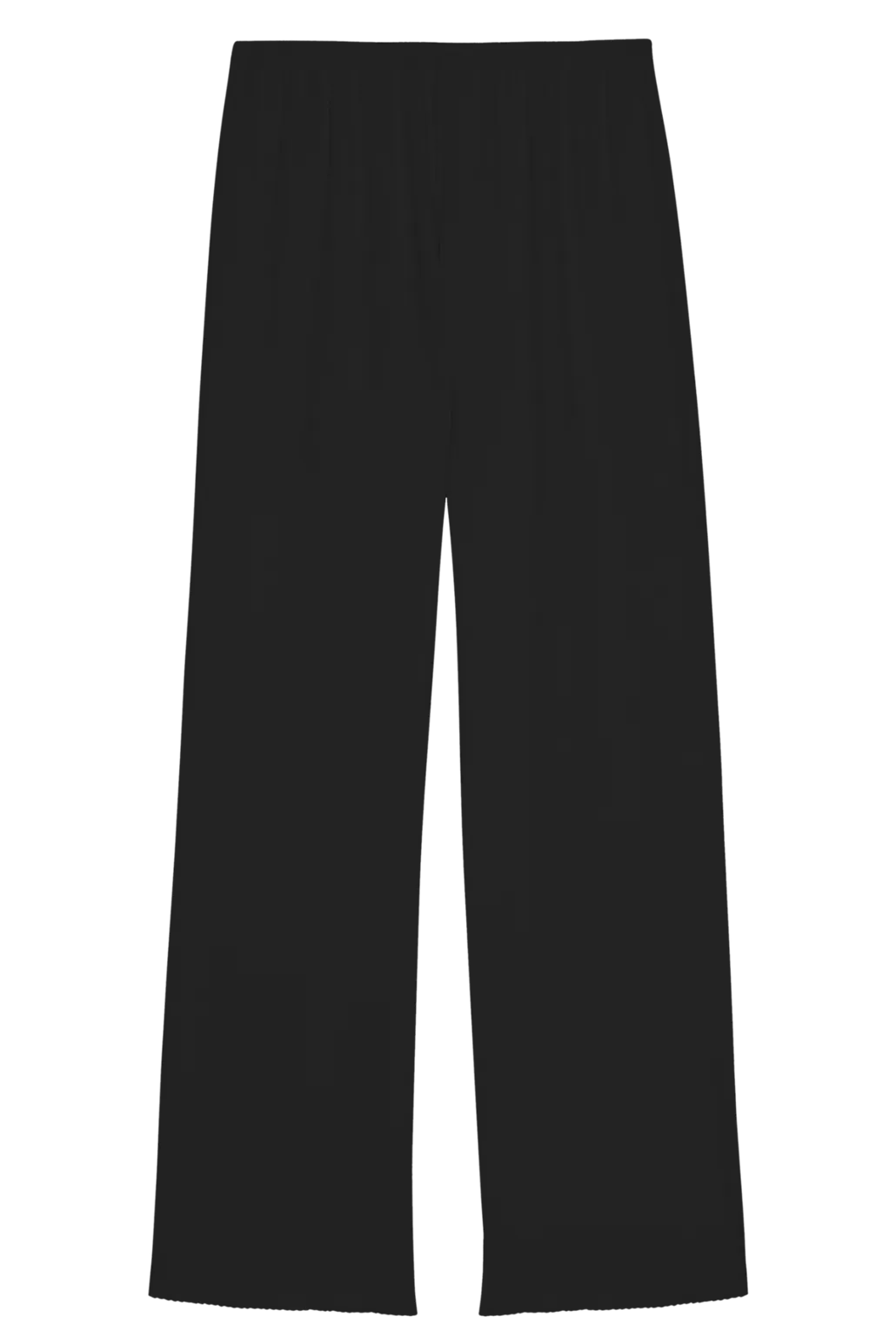 Baby Rib Scallop Pant in Jet
