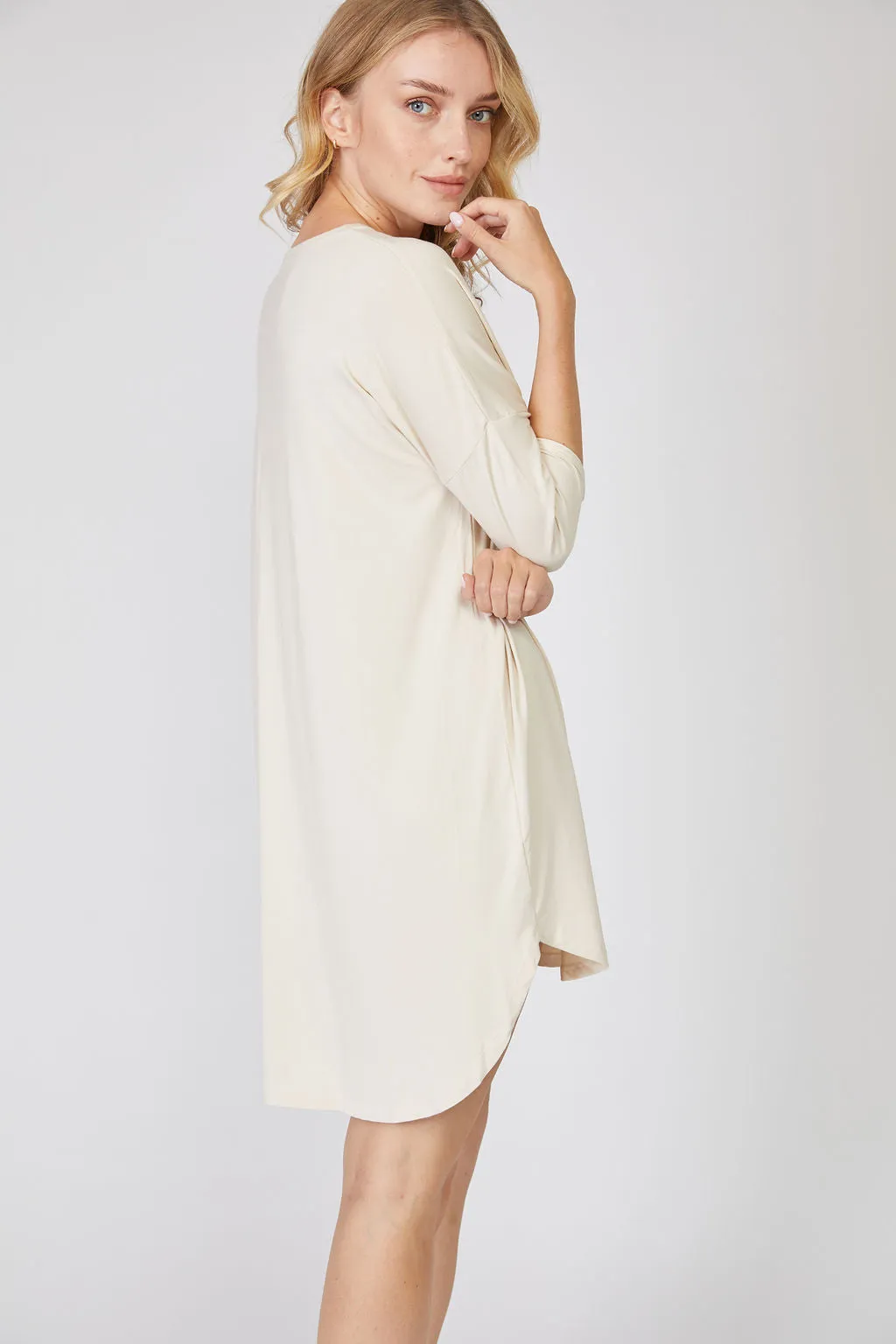 Bamboo 3/4 Sleeve Nightshirt