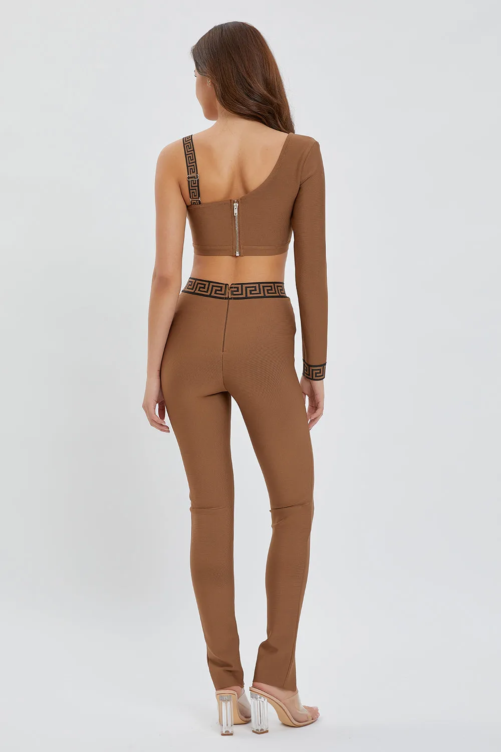 Bandage One Shoulder Bodycon Set