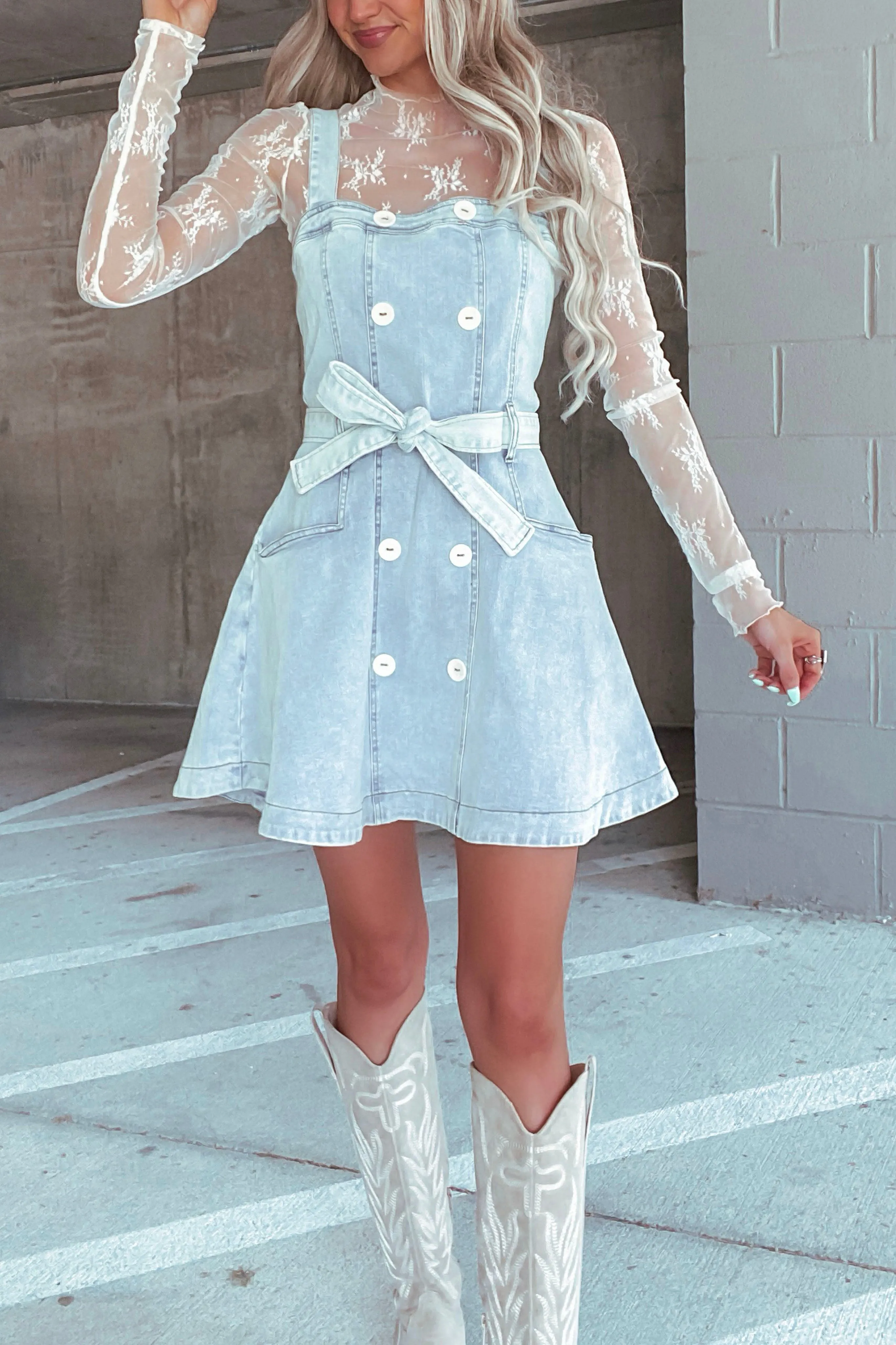 Bell Button Bow Dress