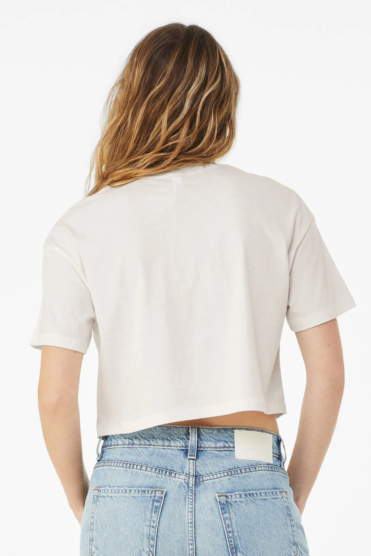 BELLA CANVAS Women's Jersey Crop Tee BC6482 Vintage White