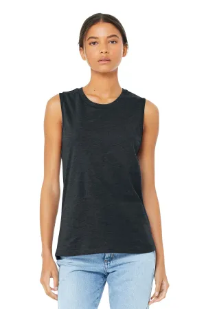 BELLA CANVAS  Women's Jersey Muscle Tank. BC6003 Dark Grey Heather
