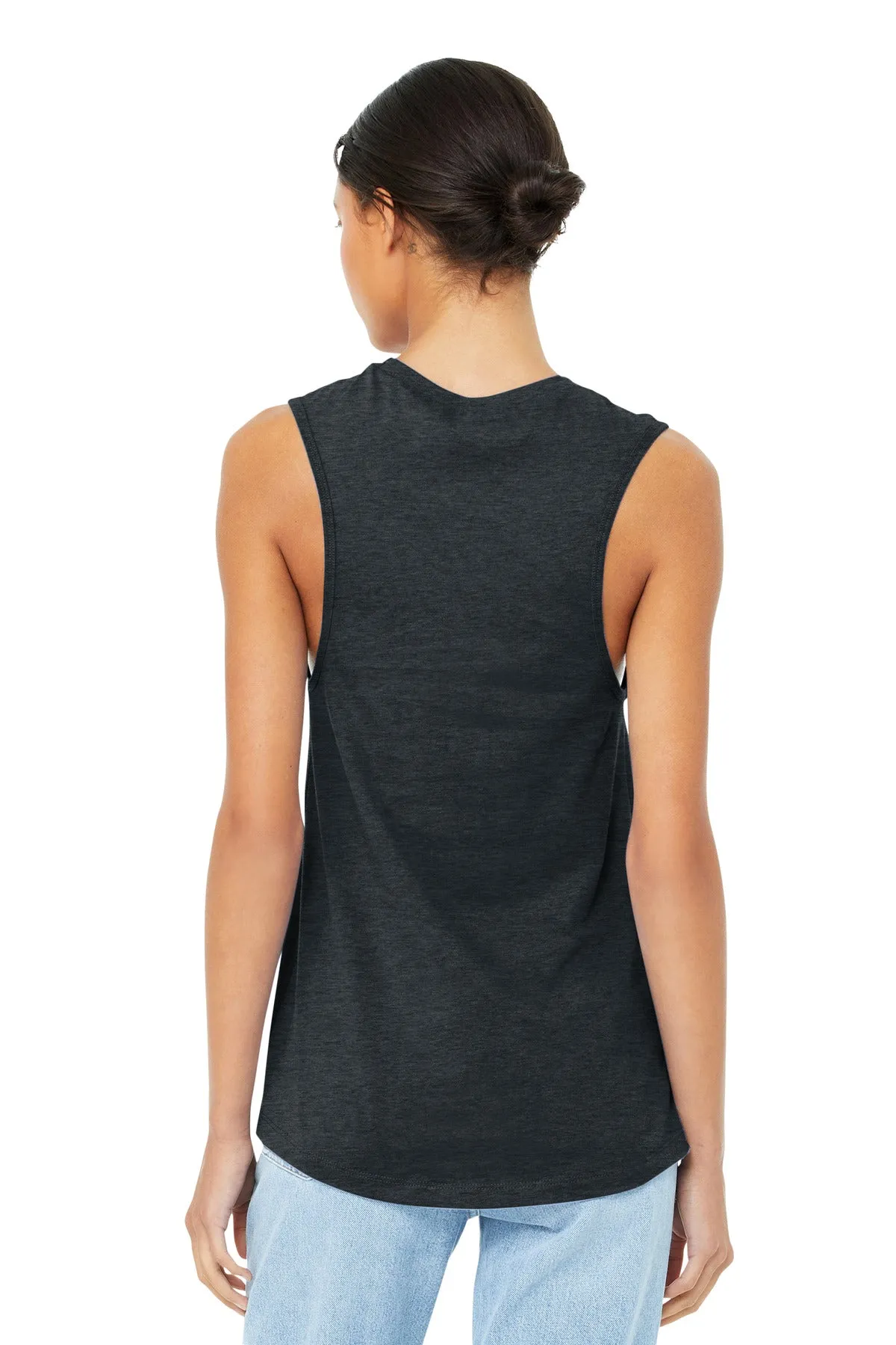 BELLA CANVAS  Women's Jersey Muscle Tank. BC6003 Dark Grey Heather