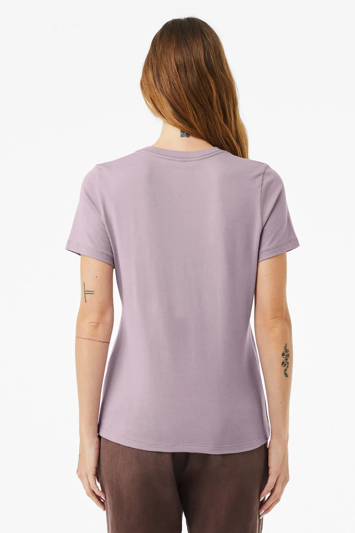 BELLA CANVAS  Women's Relaxed Jersey Short Sleeve Tee. BC6400 Light Violet