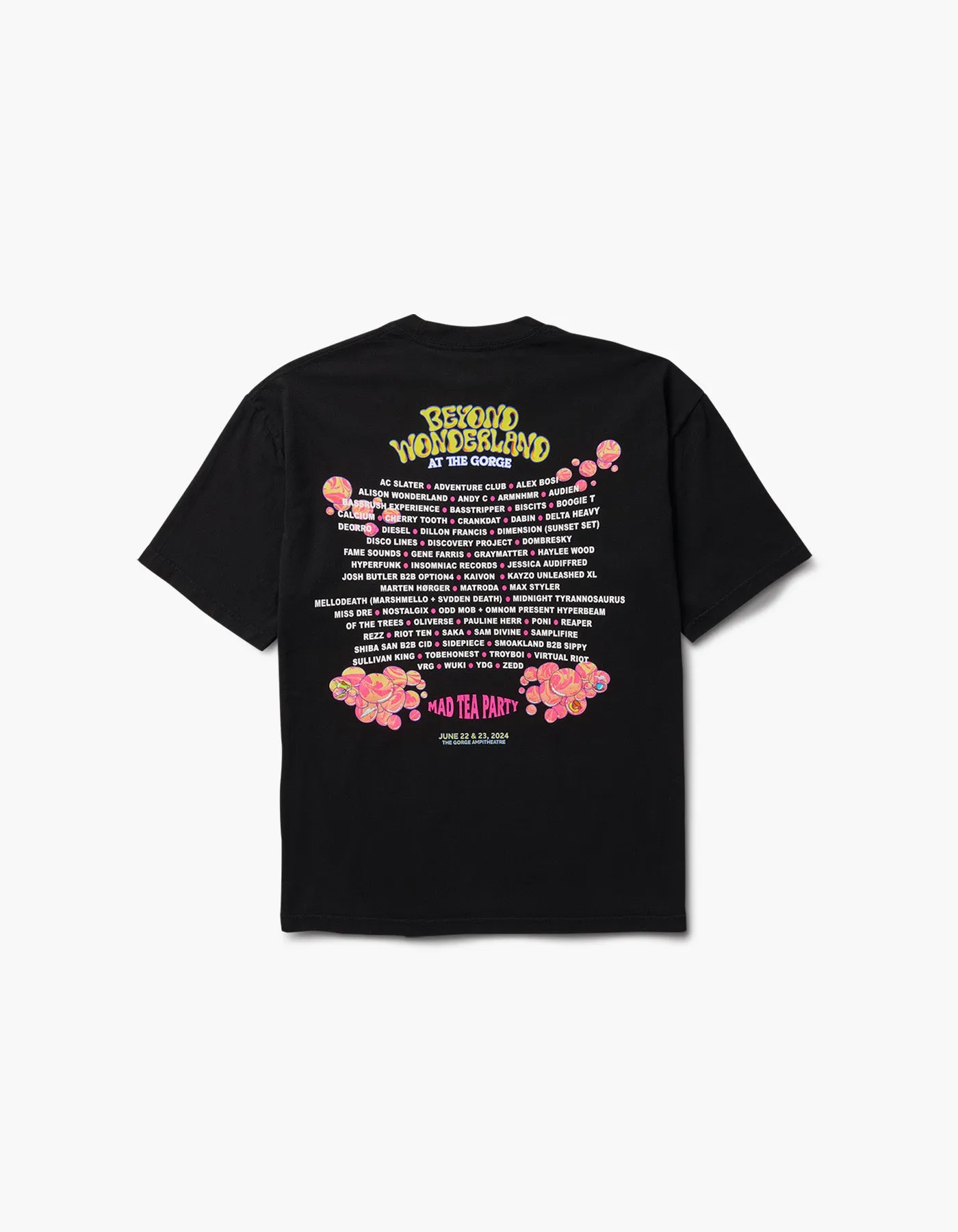 Beyond Wonderland Mad Caterpillar Lineup S/S Tee