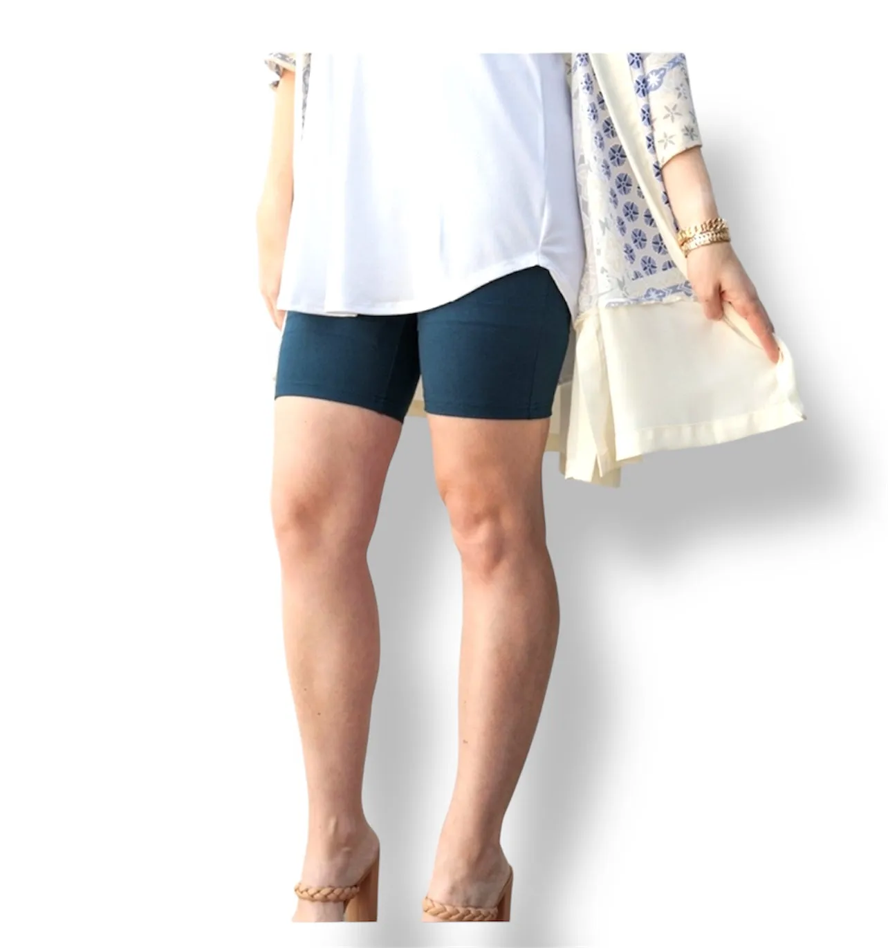 Biker Shorts - Solid Dazzling Blue