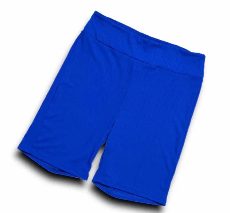 Biker Shorts - Solid Dazzling Blue
