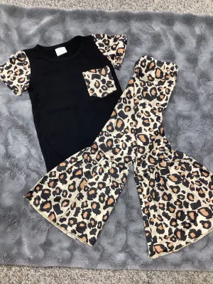 Black and cheetah print set
