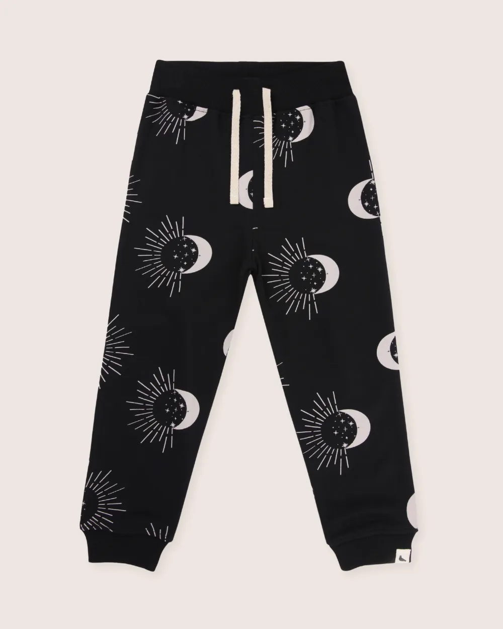Black Astrology Print Joggers