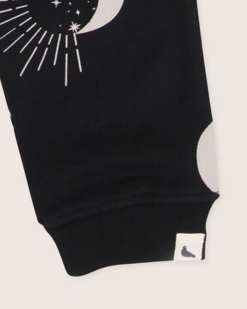 Black Astrology Print Joggers