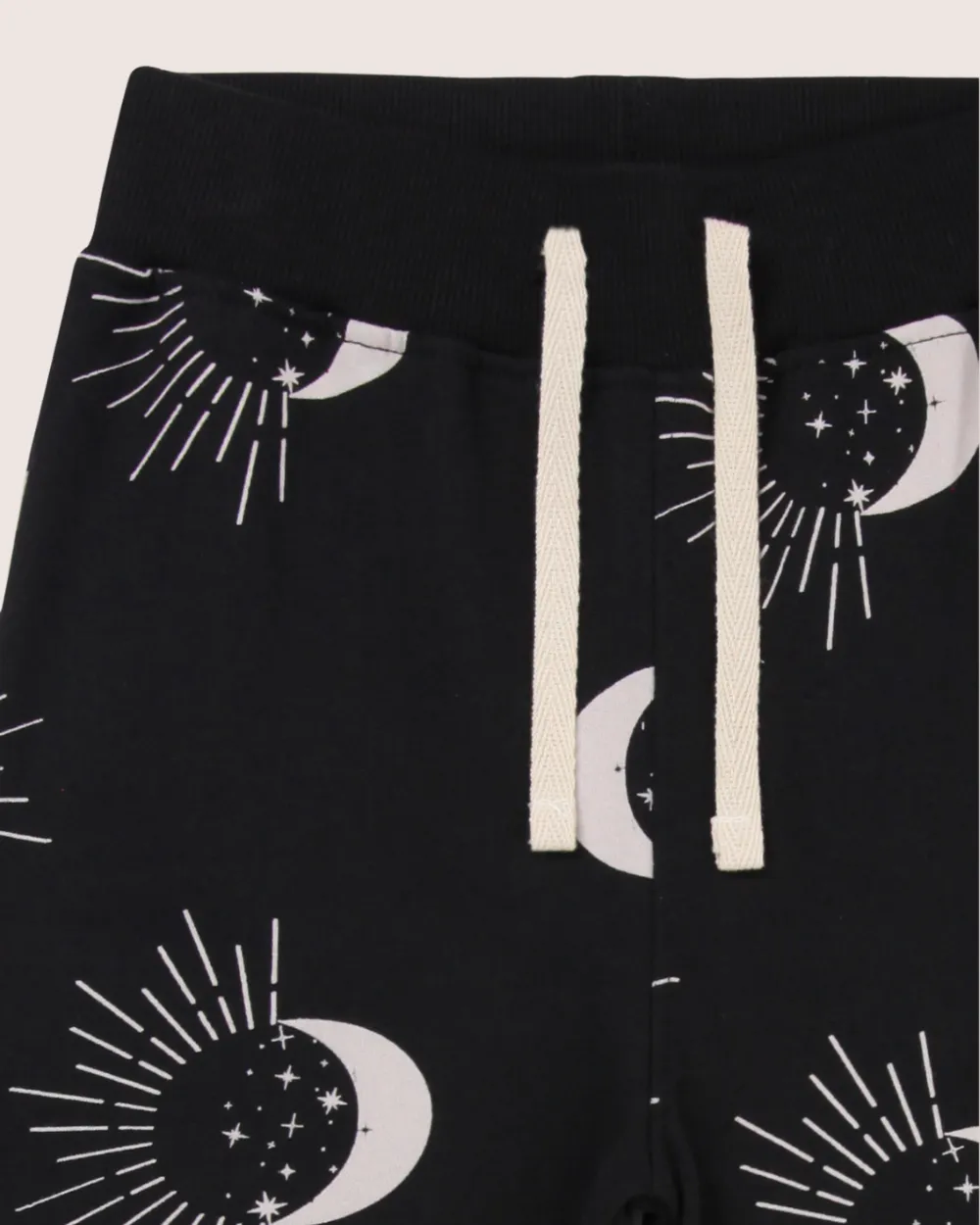 Black Astrology Print Joggers