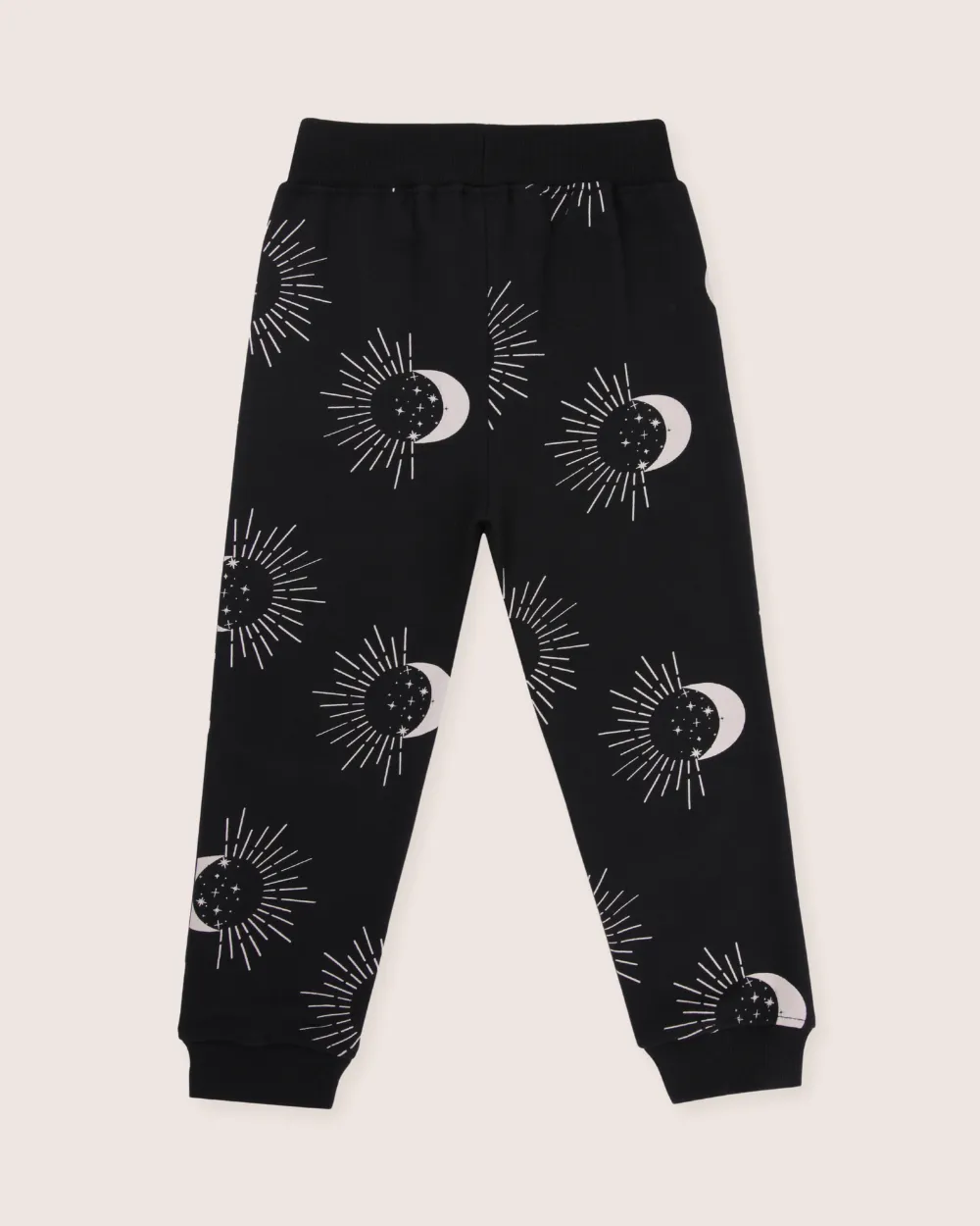 Black Astrology Print Joggers